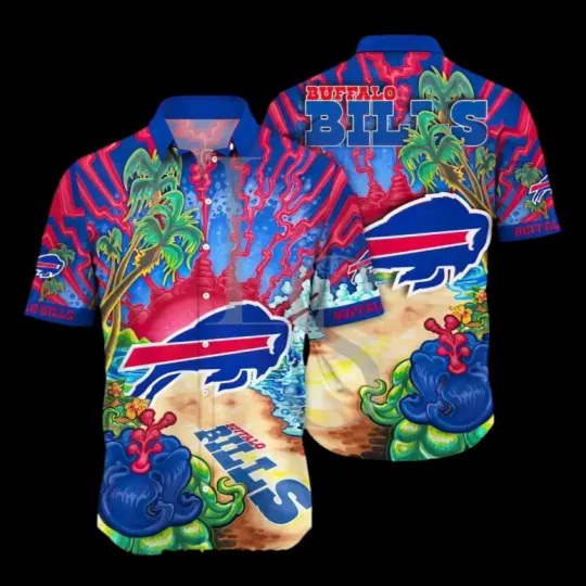 Buffalo Bills Vibrant Tropical Beach Summer Aloha Unisex Hawaiian Shirt