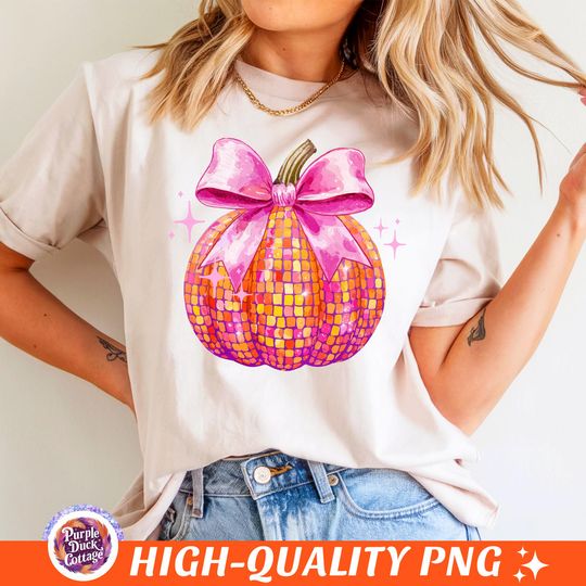 Discover Disco Ball Pumpkin Png Coquette Pumpkin Png Trendy Fall Design Aesthetic Png Pumpkin Season Png Autumn Sublimation Fall Mama Png