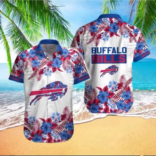 Discover Buffalo Bills Floral Breeze Summer Aloha Unisex Hawaiian Shirt
