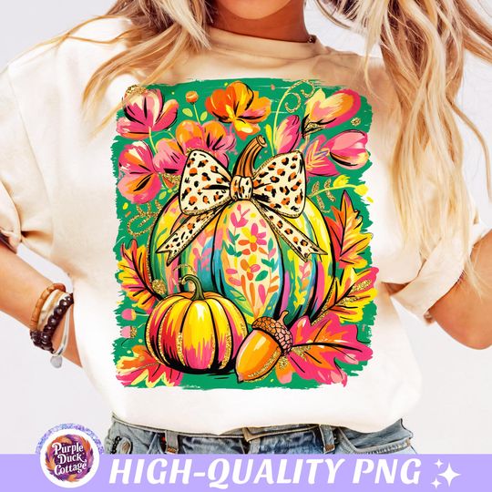 Discover Fall Floral Pumpkin T-Shirt, Boho Floral Fall Shirt