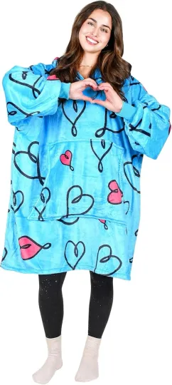 Discover Tirrinia Oversized Blanket Hoodie Sweatshirt Wearable Fleece Pullover for Adults