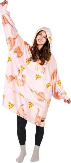 Discover Tirrinia Oversized Blanket Hoodie Sweatshirt Wearable Fleece Pullover for Adults