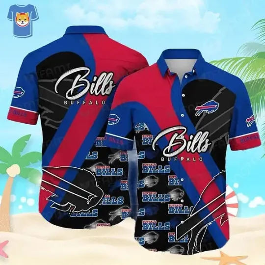 Sporty Beach Gift With Buffalo Bills Hawaiian Shirt