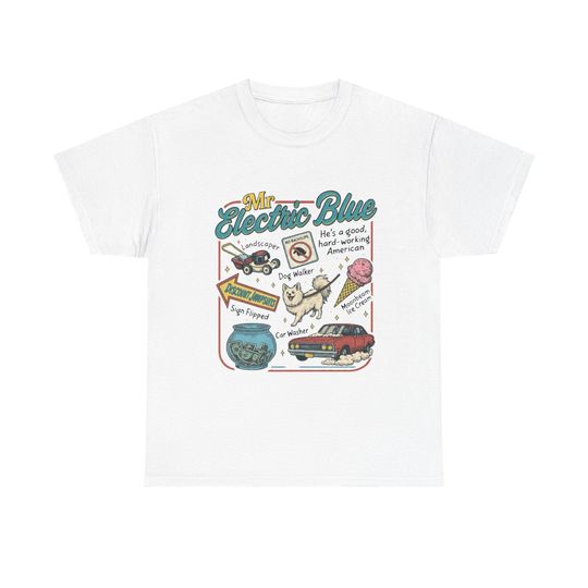 Discover Mr Electric Blue T Shirt, Moonbeam Ice Cream Concert Tee, Shirt For Music Lovers
