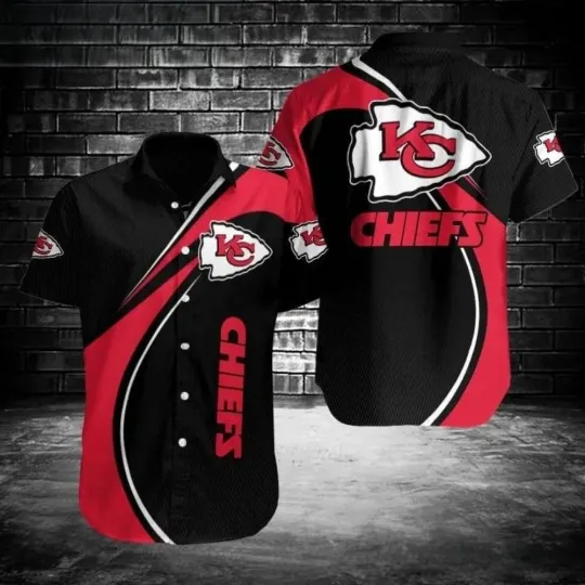 Discover Kansas City Chiefs Midnight Rally Hawaiian Shirt