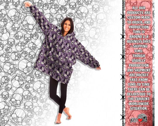 Halloween supernatural Snug Hoodie wearable  Blanket, Oversize witchcraft blanket hoodie,  Warm one-size fits all Comfortable Blanket