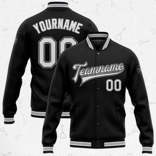 Discover Custom Skull Bomber Jacket - Gothic Team Name Varsity Jacket Personalized