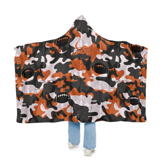 Snuggle Blanket, Football Blanket, Sports Throw Blanket, Cozy Lap Blanket, Game Day Snuggle Wrap