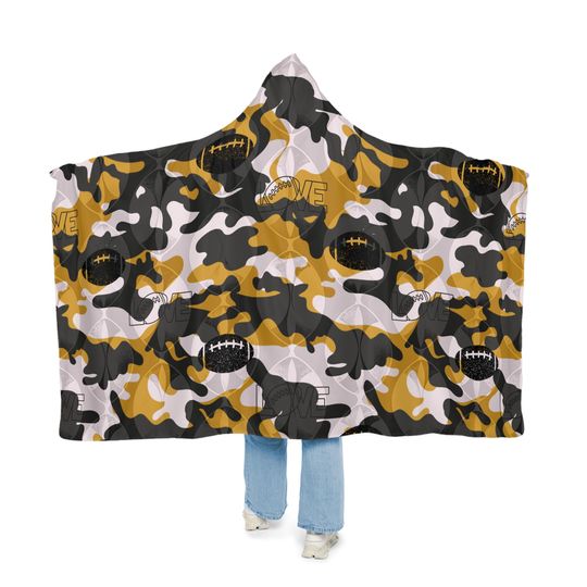 Snuggle Blanket, Football Blanket, Sports Throw Blanket, Cozy Lap Blanket, Game Day Snuggle Wrap