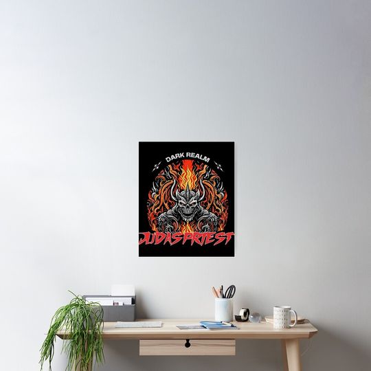 Judas Priest Poster – Modern Rock Band Wall Print for Music Enthusiasts