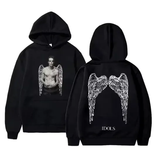 Yungblud Rocker Wings Album Tour 2025 Double Sided Hoodie