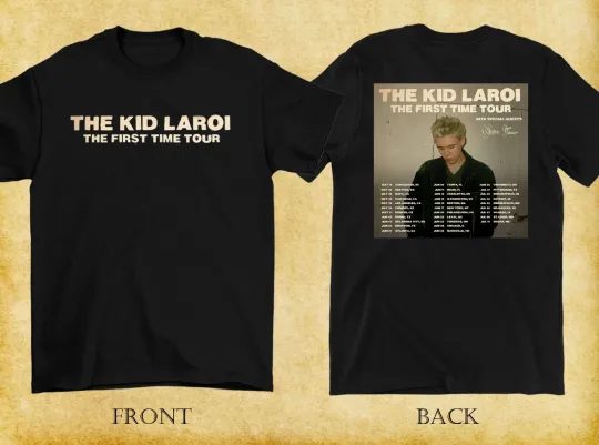 The Kid Laroi The First Time 2025 Tour T-Shirt Unisex Black