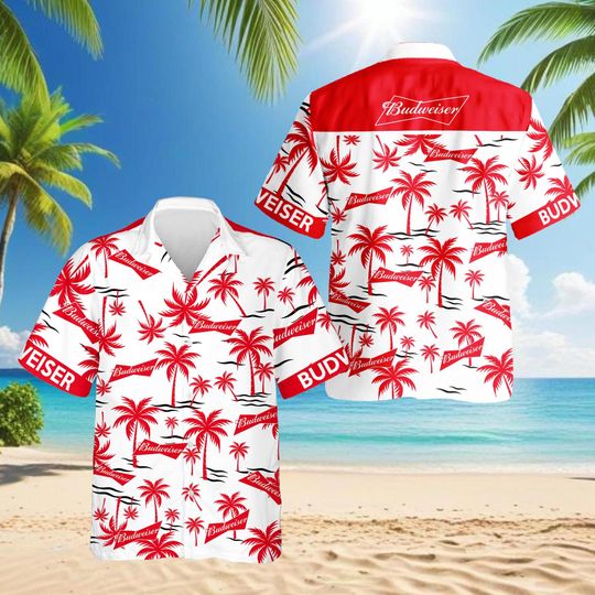 Discover Beer Lover Hawaiian Shirt for Men Women, Tropical Palm Tree Aloha Shirt, Funny Drinking Summer Beach Party Outfit, Casual Vacation Top