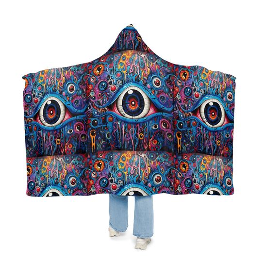 Evil Eye Multiple Color Snuggie Snuggle Blanket