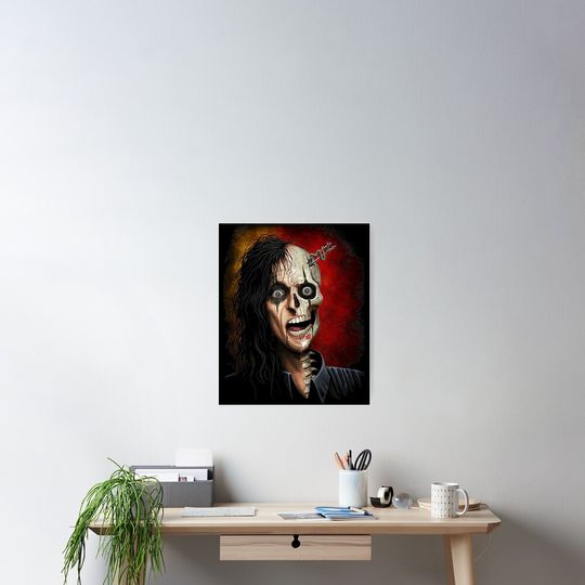 Alice Cooper Poster – Unique Rock Wall Art Gift for Music Lovers
