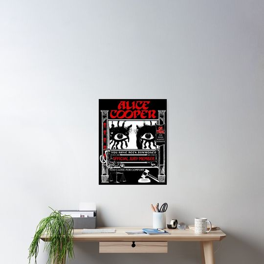 Alice Cooper Poster – Classic Rock Band Print