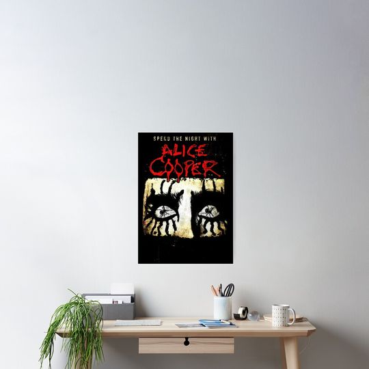 Alice Cooper Poster – Trendy Rock Wall Decoration