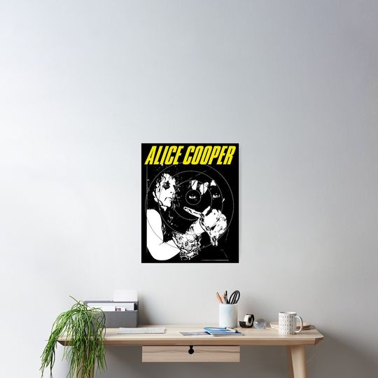Discover Alice Cooper Poster – Bold Rock Band Artwork