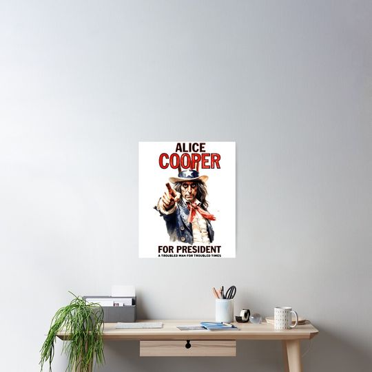 Alice Cooper Poster – Classic Rock Wall Decoration for Collectors