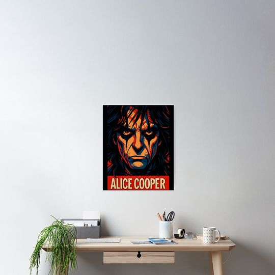 Alice Cooper Poster – Retro Band Print