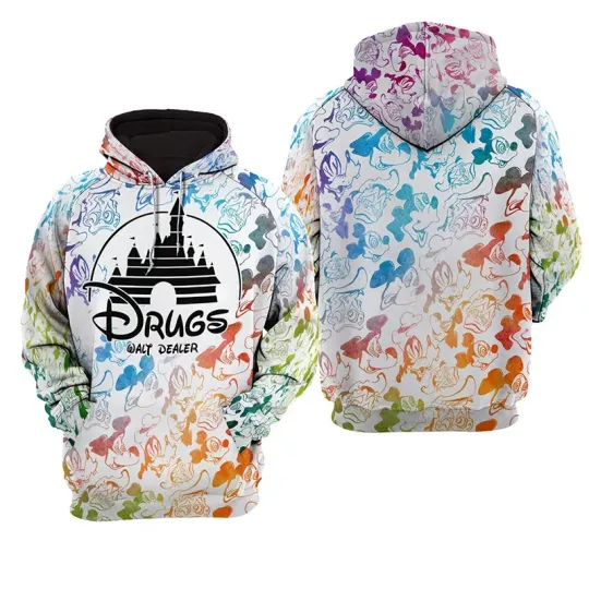 Discover 3D Walt Dealer Drugs Disney Logo Hoodie Sweatshirt Men Women Clothing