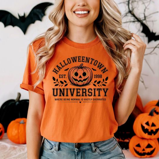 Halloweentown University Est 1998 Shirt, Halloween Pumpkin T-Shirt, Spooky Season Gift