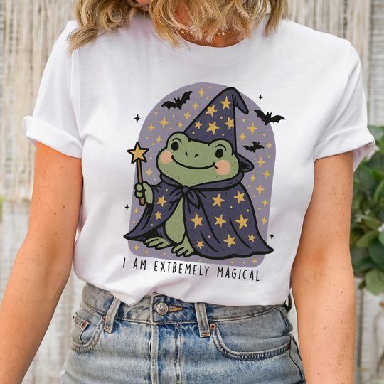 Discover Cute Wizard Halloween Shirt, I Am Extremely Magical Witchy T-Shirt
