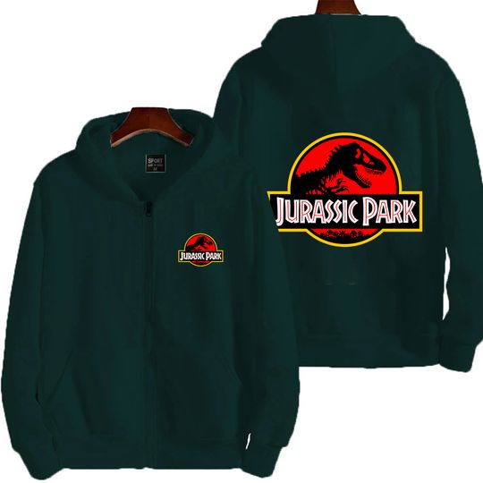2025 New Autumn/Winter Jurassic Park Cartoon Anime Men's Fashion Street