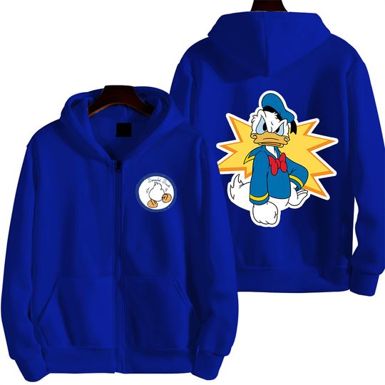 Angry Donald Duck Women's Zipper Hoodie