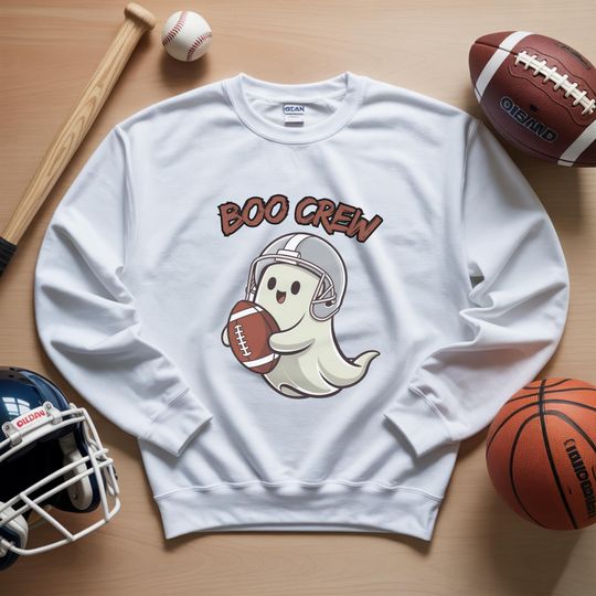 College Football Ghost Sweatshirt: Halloween Game Day Hoodie