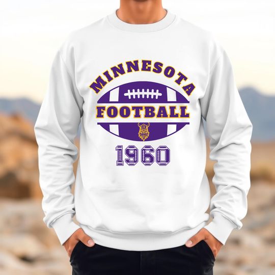 Minnesota Football Unisex Sweatshirt, Team Spirit Crewneck Jumper, Football Fan Apparel, Sports Lover Gift, Minnesota Game Day Sweatshirt