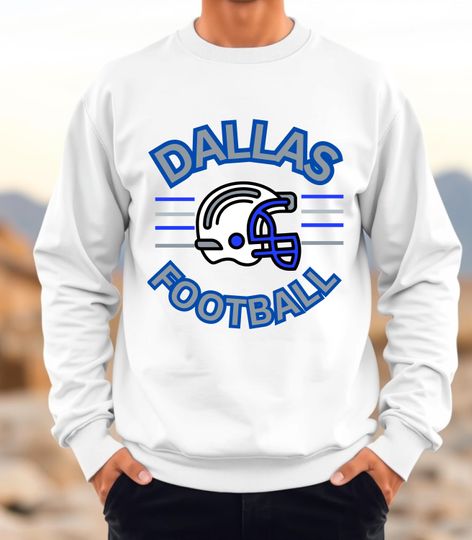 Dallas Football Unisex Sweatshirt - Team Spirit Game Day Apparel, Football Fan Gift, Dallas Merchandise, Sports Fan Sweatshirt, Sporty