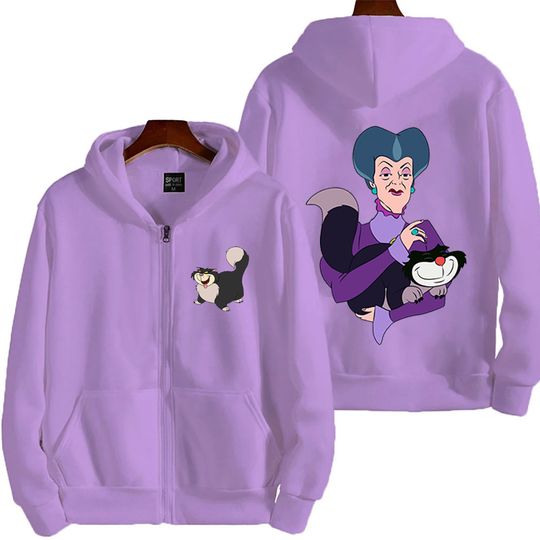 Discover 2025 New Anime Cartoon Queen and Cat Fashion Y2K Printing