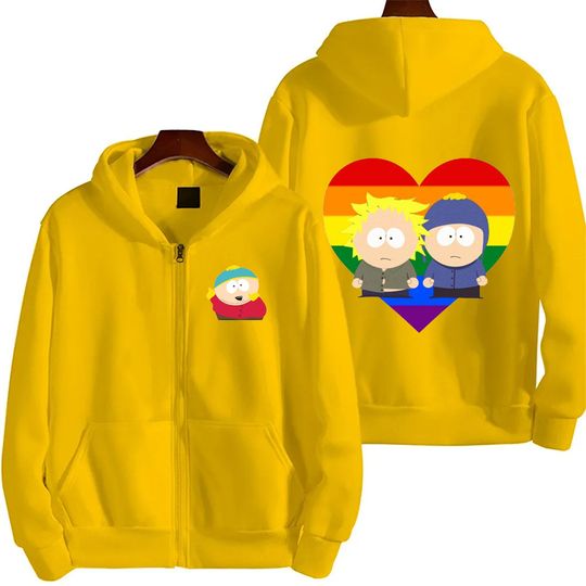 Discover 2025 New Cartoon Anime South Park Eric Cartman Fun Men's Hoodie