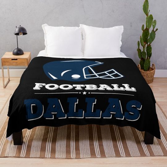 Discover Dallas Football Vintage Throw Blanket