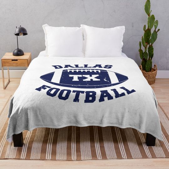 Discover Dallas football Throw Blanket