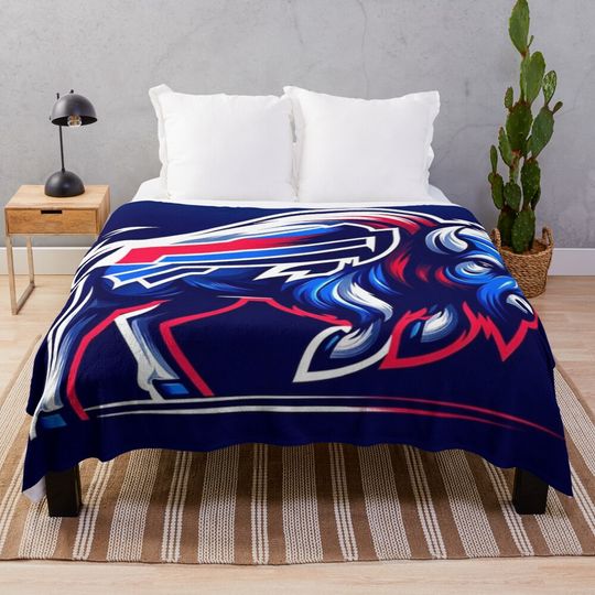 Buffalo Football Throw Blanket