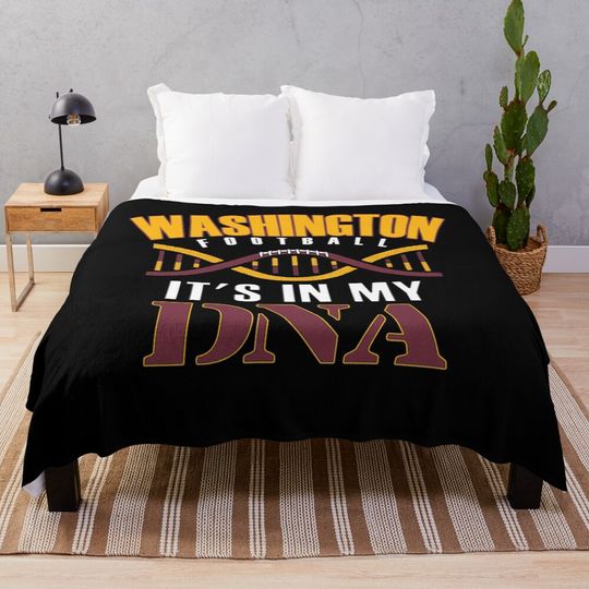 Discover Washington Pro Football Funny Its In My DNA Throw Blanket