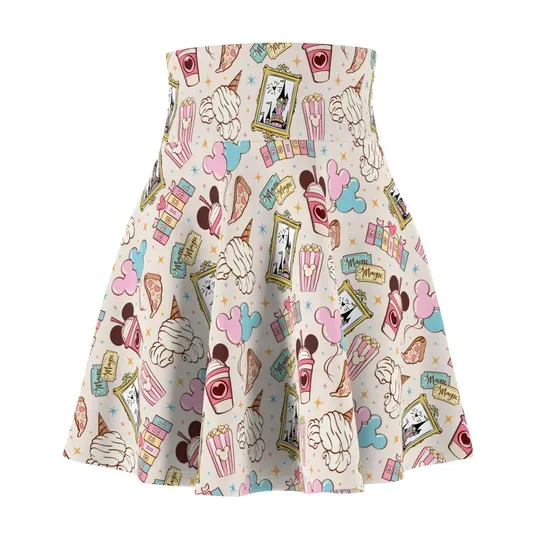 Mickey Women's Skater Skirt, Fun Disneyland Outfit, DisneyWorld Clothing, Mickey Mouse Skirt