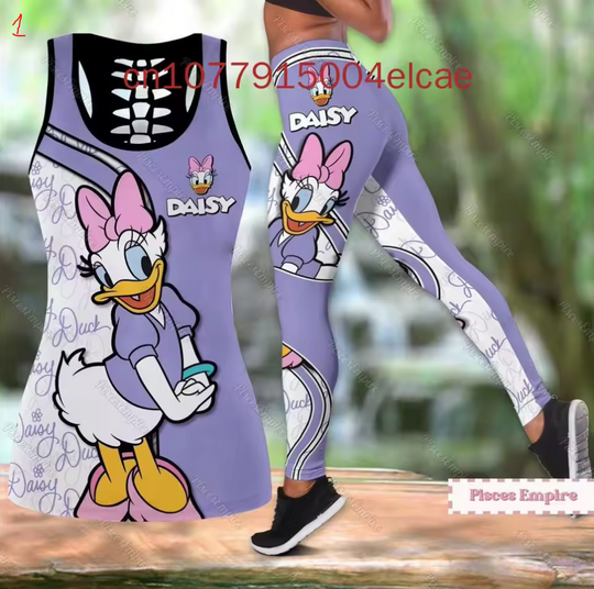Discover Daisy Duck Women's Disney Hollow Tank Top Leggings Set