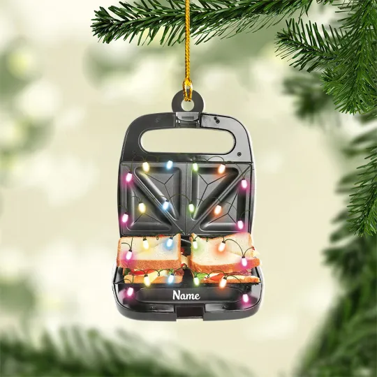 Discover Sandwich Maker Christmas Ornament, Xmas Tree Decor, Loved Sandwich