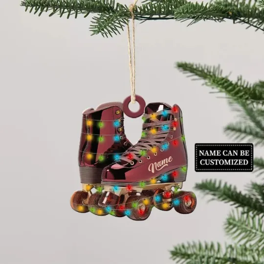 Discover Personalized Roller Skate, Roller Derby Christmas Ornament