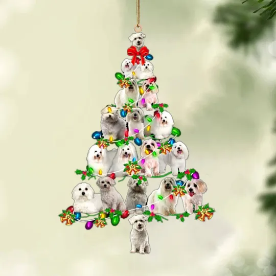 Discover Coton De Tulear Dog Christmas Tree Ornament, Dog Hanging Ornament Gift
