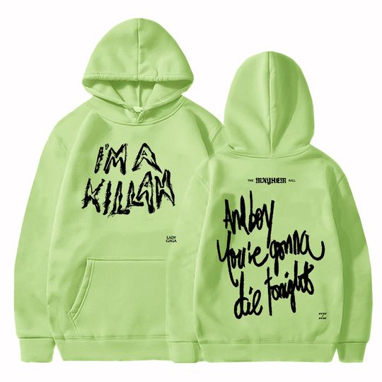 I'm A Killah Ld ga Hoodies Fashion Long Sleeve Casual Sweatshirts Winter Autumn Fleece Women Pullovers Pocket Female Hoodie