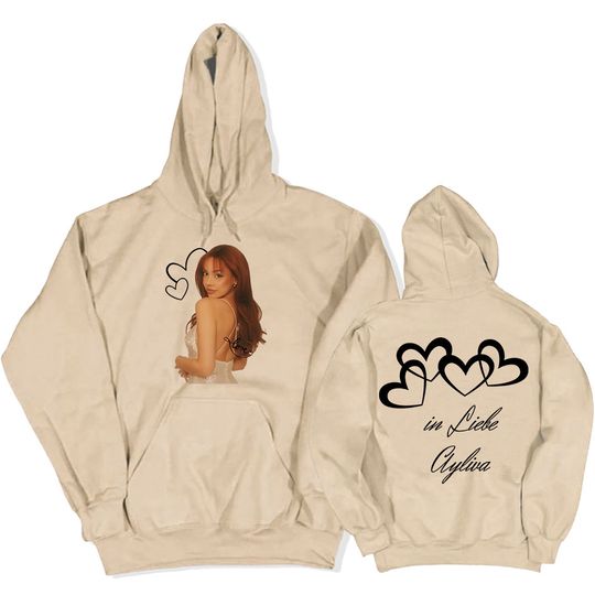 Ayliva in Love Hoodies Women Clothing Hooded Long Sleeve Winter Sweatshirts with Pocket Fleece Warm Female Unisex Sudaderas Girl