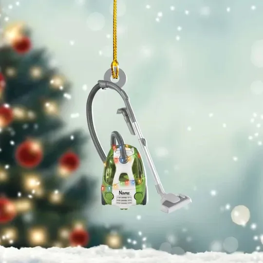 Discover Vacuum Cleaner Christmas Ornament, Xmas Tree Decor, Love Vacuum Cleaner Ornament