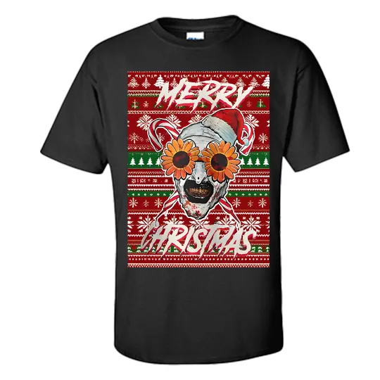 Art The Clown Christmas T Shirt, Merry Christmas Terrifier Tee