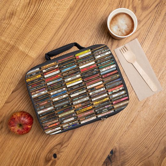 Hip Hop Cassettes Lunch Bag, Back to School Bag, Gift for Kid