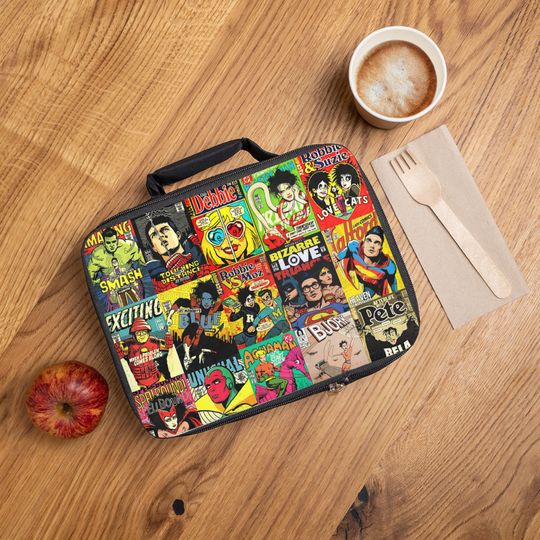 80's Alternative Lunch Bag, Back to School Bag, Gift for Kid