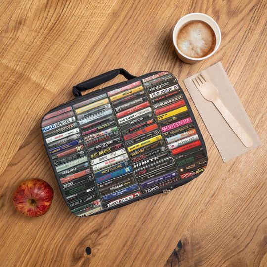 Cassettes Lunch Bag, Back to School Bag, Gift for Kid